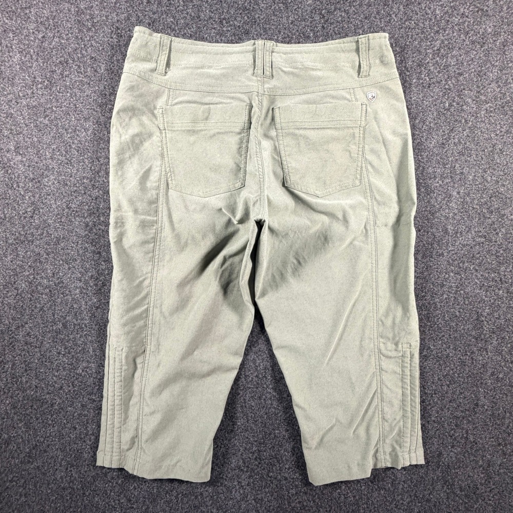 KUHL Splash Capri Pants Womens 6 Sage Green Hiking Outdoor Performance Cropped - Picture 4 of 16